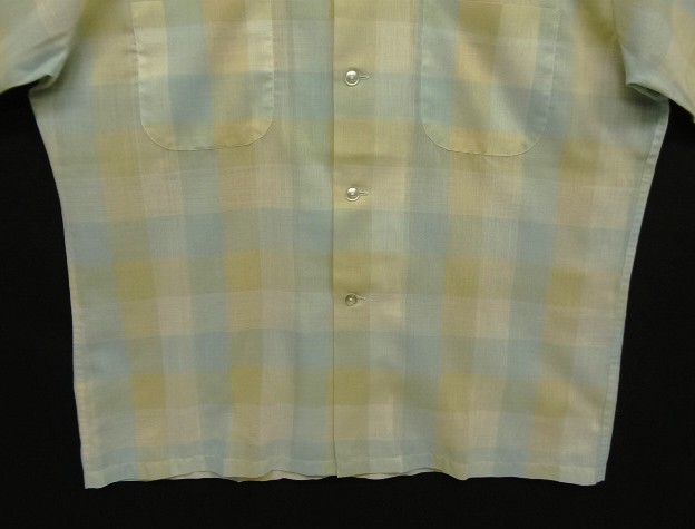 画像: 70'S JAYSON "JAYCODA" 半袖 オープンカラーシャツ チェック柄 USA製 (VINTAGE)