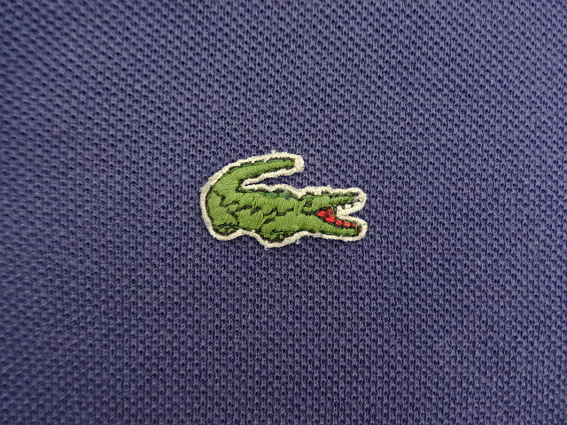 画像: 80'S IZOD LACOSTE 半袖 ポロシャツ フェードネイビー USA製 (VINTAGE)