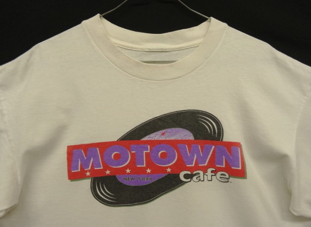 画像: 90'S MOTOWN CAFE シングルステッチ 半袖 Tシャツ ホワイト (VINTAGE)