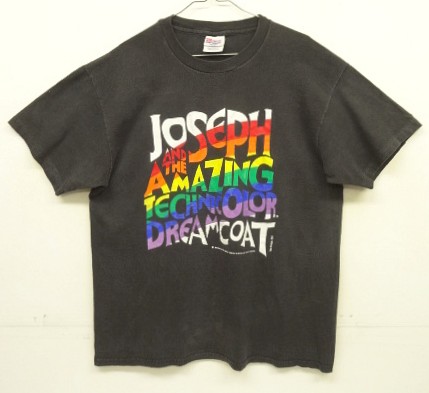 画像1: 90'S JOSEPH AND THE AMAZING TECHNICOLOR DREAMCOAT シングルステッチ 半袖 Tシャツ ブラック (VINTAGE)