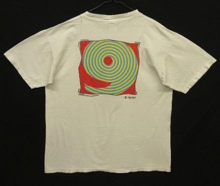 画像1: 90'S SPRINT "9CENTS.NOT NONSENSE." 両面プリント 半袖 Tシャツ ホワイト (VINTAGE)