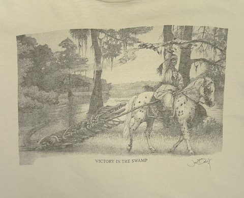 画像3: 90'S JOE BELT "VICTORY IN THE SWAMP" シングルステッチ 半袖 Tシャツ ホワイト USA製 (VINTAGE)