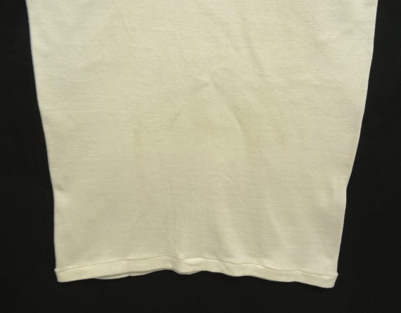 画像: 60'S STANFIELD'S 袖先リブ 半袖 Tシャツ ホワイト (VINTAGE)