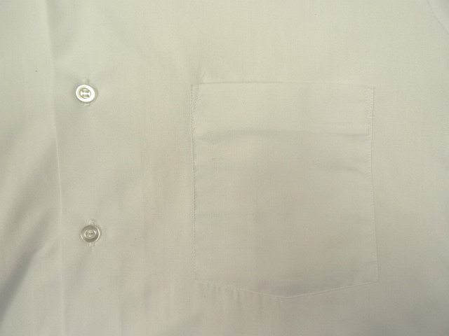 画像: 70'S B.V.D. BRAND コットン100% 半袖 シャツ ホワイト (DEADSTOCK)