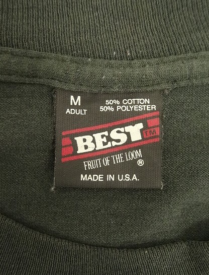 画像4: 90'S REFEREE シングルステッチ 両面プリント 半袖 Tシャツ フェードブラック USA製 (VINTAGE)