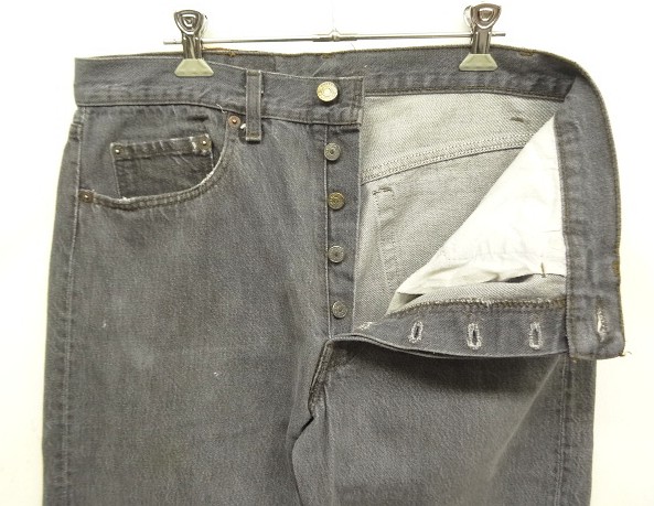 画像: 80'S LEVIS 501 デニム 先染めブラック USA製 W33L30 (VINTAGE)