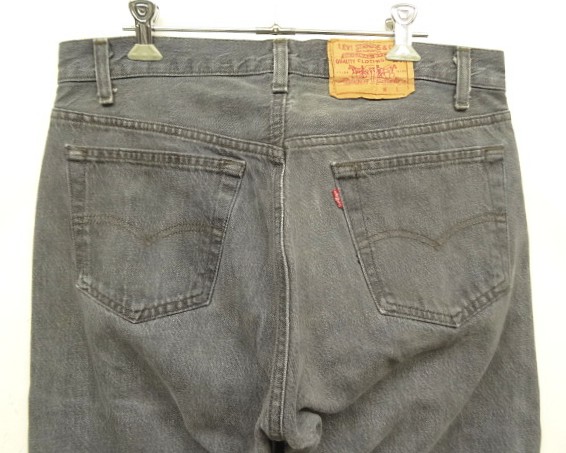 画像: 80'S LEVIS 501 デニム 先染めブラック USA製 W33L30 (VINTAGE)