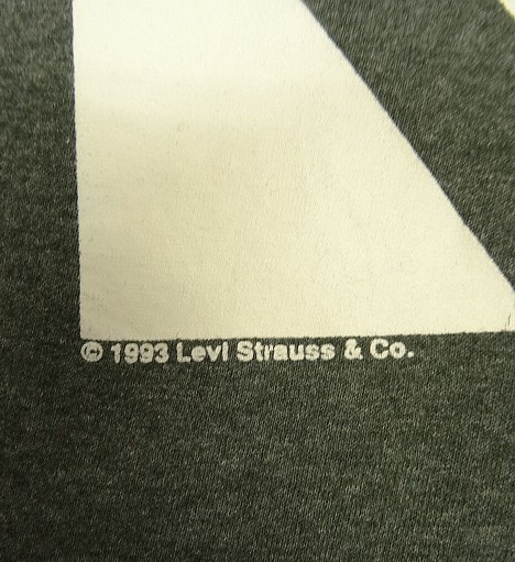 画像4: 90'S Levis 501 "REAL" シングルステッチ 半袖 Tシャツ チャコール USA製 (VINTAGE)