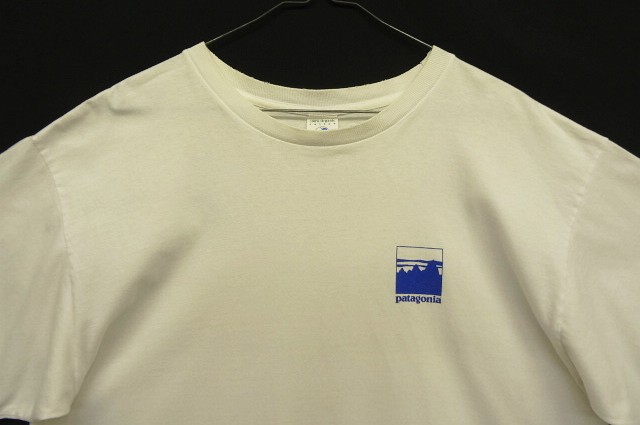 画像: 90'S PATAGONIA "YVON CHOUINARD" "BENEFICIAL T'S" バックプリント 半袖 Tシャツ ホワイト USA製 (VINTAGE)