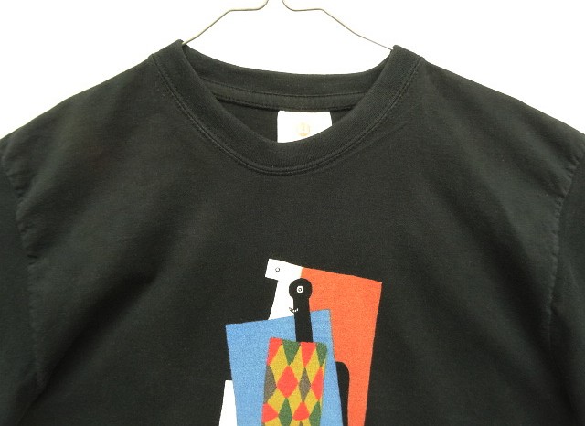 画像: 00'S PABLO PICASSO "HARLEQUIN 1915 " オフィシャル 半袖 Tシャツ ブラック (VINTAGE)