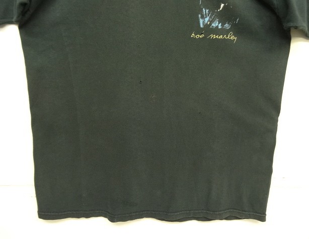 画像: 90'S BOB MARLEY 両面プリント 半袖 Tシャツ ブラック (VINTAGE)