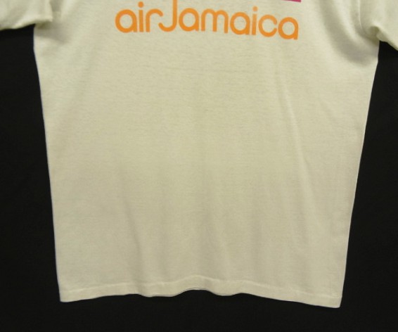 画像: 80'S AIR JAMAICA シングルステッチ 半袖 Tシャツ ホワイト USA製 (VINTAGE)
