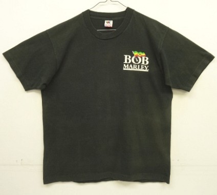 画像3: 90'S BOB MARLEY 両面プリント シングルステッチ 半袖 Tシャツ ブラック USA製 (VINTAGE)