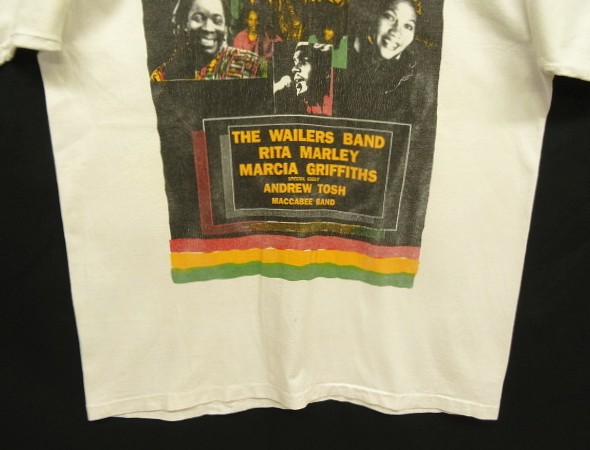 画像: 90'S 10th ANNIVERSARY SALUTE TO BOB MARLEY 両面プリント シングルステッチ 半袖 Tシャツ ホワイト USA製 (VINTAGE)
