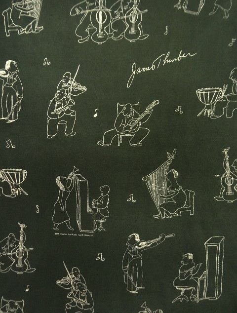 画像3: 90'S JAMES THURBER 両面全面プリント シングルステッチ 半袖 Tシャツ ブラック (VINTAGE)