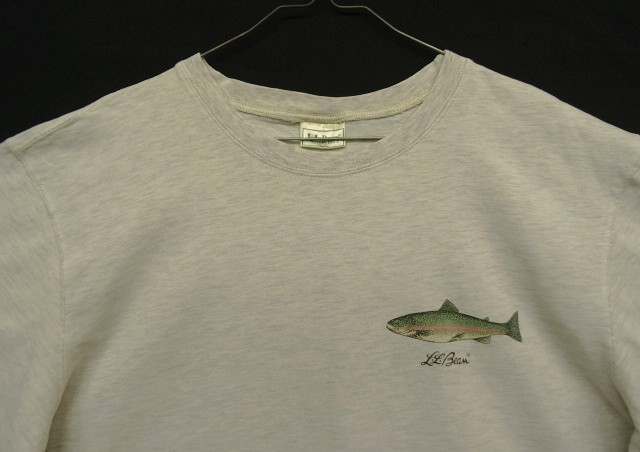 画像: 90'S LL Bean "HARBORSIDE GRAPHICS" 両面プリント 半袖 Tシャツ アッシュグレー (VINTAGE)