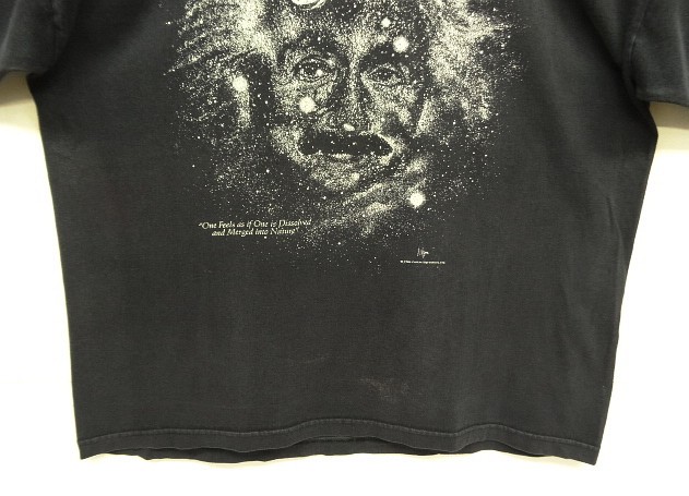 画像: 90'S ALBERT EINSTEIN 半袖 Tシャツ ブラック USA製 (VINTAGE)