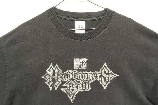 画像: 00'S MTV "HEADBANGERS BALL" 半袖 Tシャツ ブラック (VINTAGE)