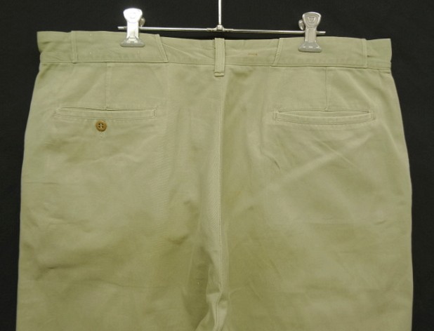 画像: 60'S TUF-NUT "CRAMERTON ARMY CLOTH" コットン100% ワークパンツ ベージュ TALONジップ (VINTAGE)