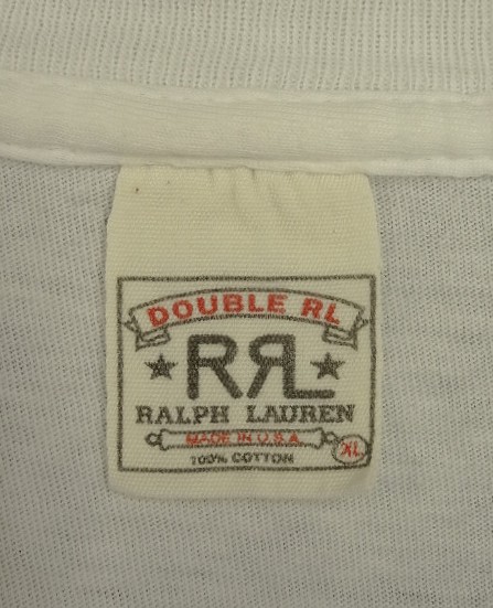 画像4: 90'S RRL シングルステッチ 両面プリント 半袖 Tシャツ ホワイト USA製 (VINTAGE)