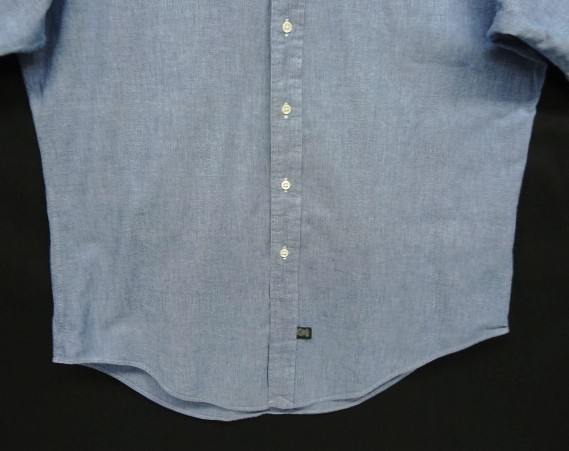 画像: 90'S POLO COUNTRY シャンブレー 半袖 BDシャツ ブルー (VINTAGE)