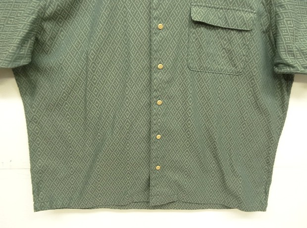 画像: 90'S RRL 三ツ星タグ コットン 半袖 オープンカラーシャツ 総柄 (VINTAGE)