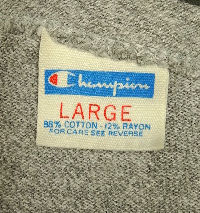 画像2: 70'S CHAMPION "HARVARD" バータグ 88/12 染み込みプリント シングルステッチ 半袖 Tシャツ ヘザーグレー USA製 (VINTAGE)