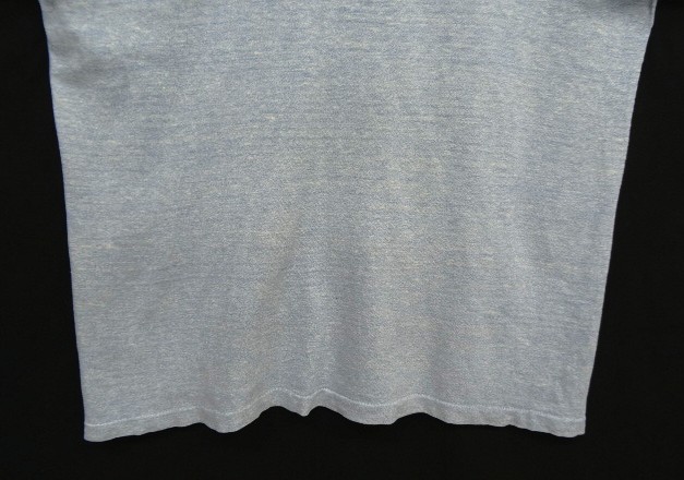 画像: 70'S CHAMPION "HOWARD UNIVERSITY" バータグ 88/12 染み込みプリント シングルステッチ 半袖 Tシャツ ヘザーブルー USA製 (VINTAGE)