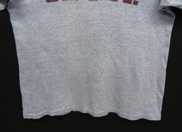 画像: 60'S CHAMPION "C.M.A" C中ランタグ 88/12 染み込みプリント シングルステッチ 半袖 Tシャツ ヘザーブルー USA製 (VINTAGE)