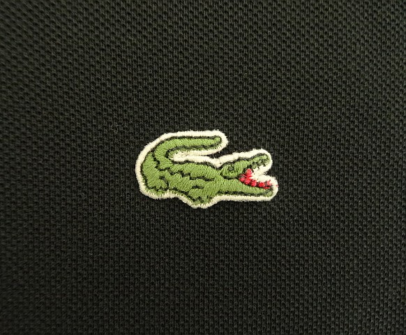 画像: 80'S CHEMISE LACOSTE ポロシャツ ブラック フランス製 (VINTAGE)