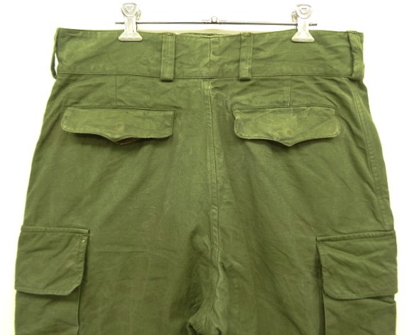 画像: 50'S フランス軍 M47 フィールドパンツ 前期型 オリーブ 34 (VINTAGE)