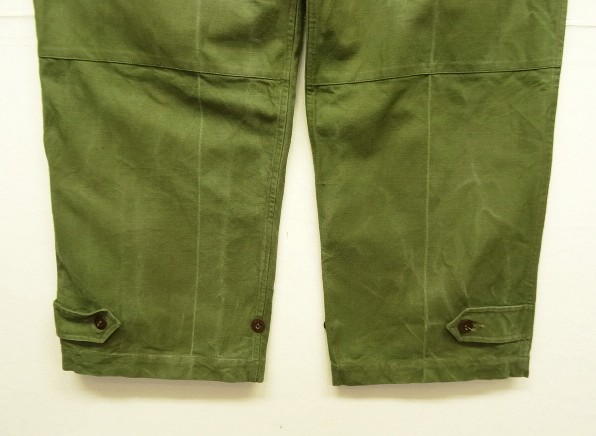 画像: 50'S フランス軍 M47 フィールドパンツ 前期型 オリーブ 34 (VINTAGE)