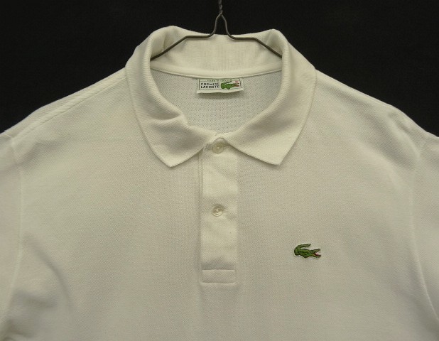 画像: 70'S CHEMISE LACOSTE ポロシャツ ホワイト フランス製 (VINTAGE)