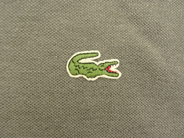 画像: 80'S CHEMISE LACOSTE ポロシャツ ダークグレー フランス製 (VINTAGE)