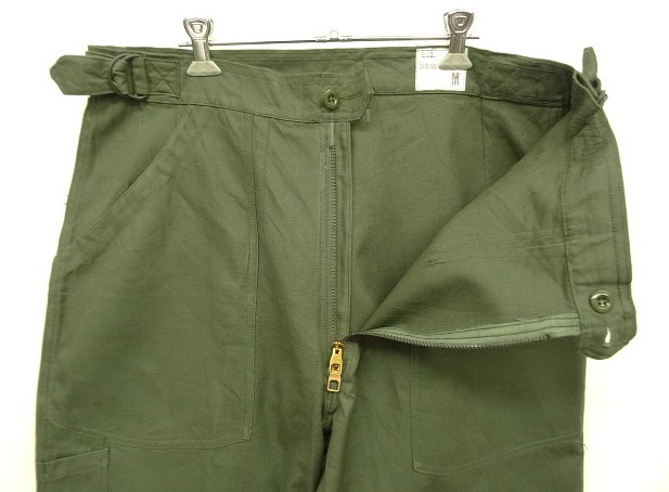 画像: 60'S フランス空軍 AIR FORCE アジャスター付き メカニックパンツ AILEEジップ (DEADSTOCK)
