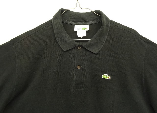 画像: 80'S CHEMISE LACOSTE ポロシャツ ブラック フランス製 (VINTAGE)