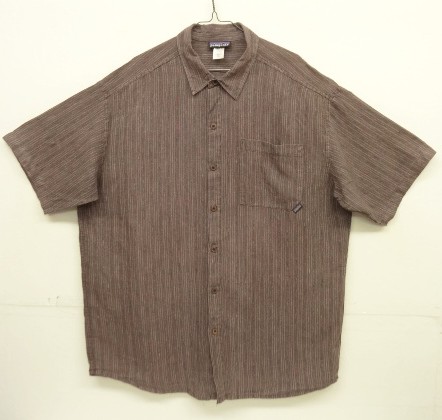 Patagonia ヘンプ シャツ 半袖 Sパタゴニア 90s patagoniaパタゴニア 半袖 ヘンプ シャツ ベージュ S