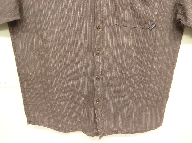 画像: 00'S PATAGONIA ヘンプ100% 半袖 シャツ マルチストライプ (VINTAGE)