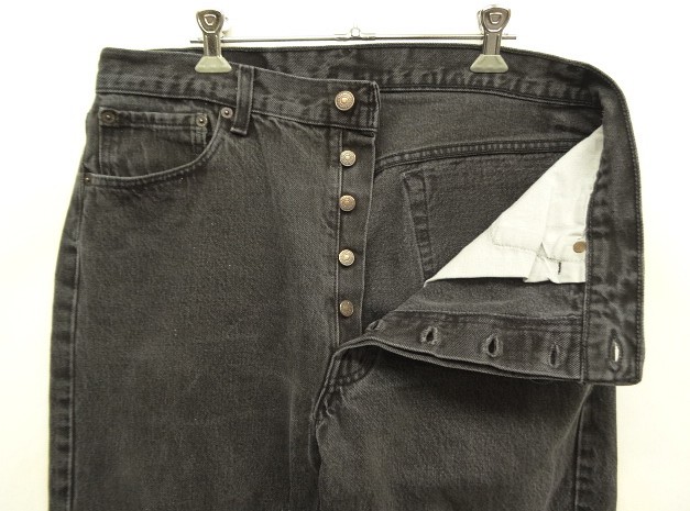 画像: 90'S LEVIS 501 デニム ブラック USA製 W36L30 (VINTAGE)
