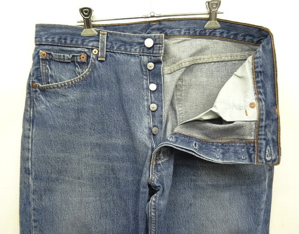 画像: 90'S LEVIS 501 デニム インディゴ W36L32 USA製 (VINTAGE)