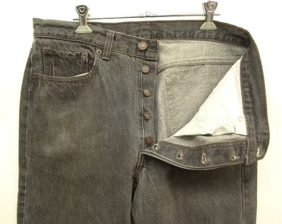 画像: 90'S LEVIS 501 デニム 先染めブラック W34L30 USA製 (VINTAGE)