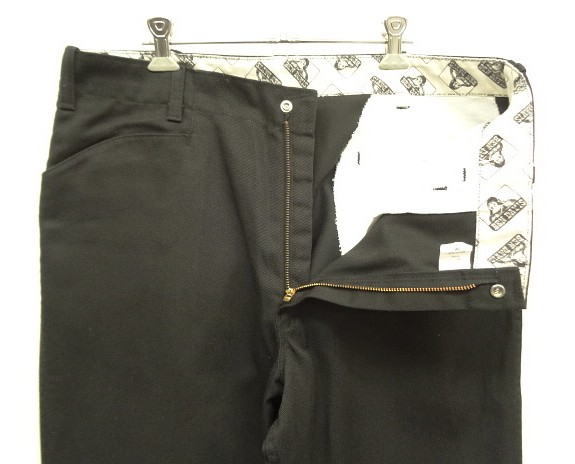 画像: BEN DAVIS "FRISCO PANTS" トップスナップボタン フリスコパンツ ブラック (VINTAGE)
