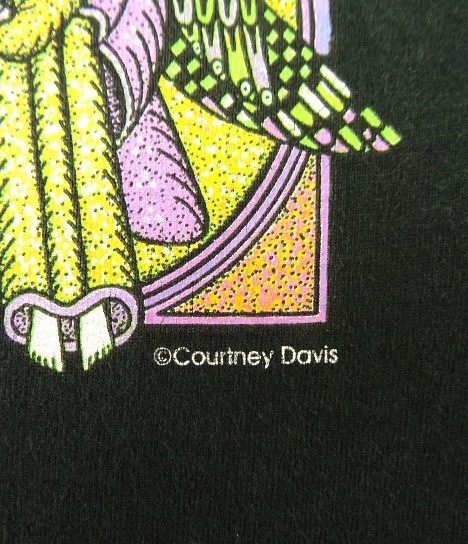 画像4: 90'S COURTNEY DAVIS 半袖 Tシャツ ブラック (VINTAGE)