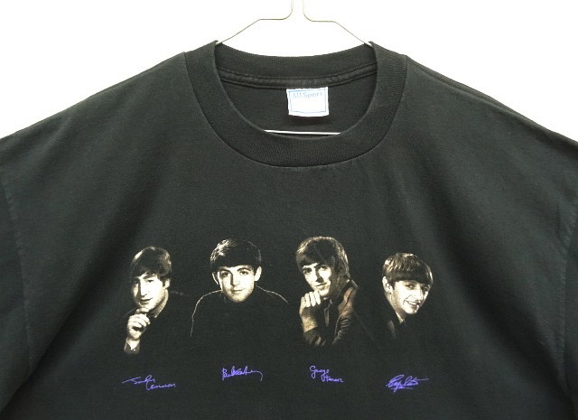 画像: 90'S THE BEATLES シングルステッチ 半袖 Tシャツ ブラック USA製 (VINTAGE)