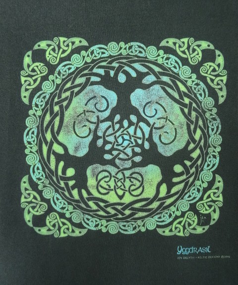 画像3: 00'S KELTIC DESIGNS "JEN DELYTH" 半袖 Tシャツ ブラック (VINTAGE)