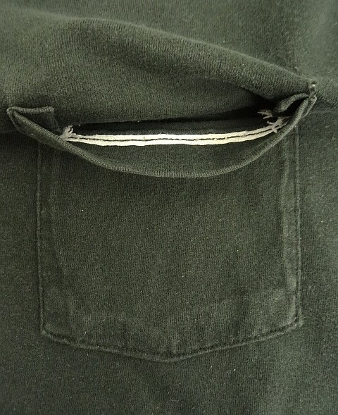 画像3: 90'S BVD シングルステッチ 耳付きポケット 半袖 Tシャツ ブラック USA製 (VINTAGE)