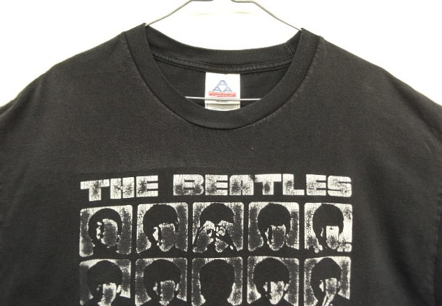 画像: 90'S THE BEATLES "A HARD DAY'S NIGHT" 両面プリント 半袖 Tシャツ ブラック (VINTAGE)