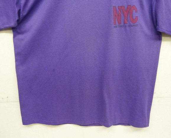 画像: 90'S NYC (NEW YORK & COMPANY) シングルステッチ 半袖 Tシャツ パープル USA製 (VINTAGE)