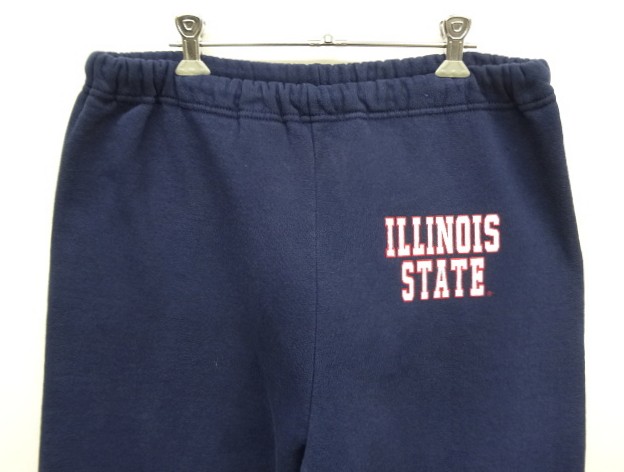 画像: 90'S RUSSELL ATHLETIC ”ILLINOIS STATE" ドローコード付き スウェットパンツ ネイビー USA製 (VINTAGE)