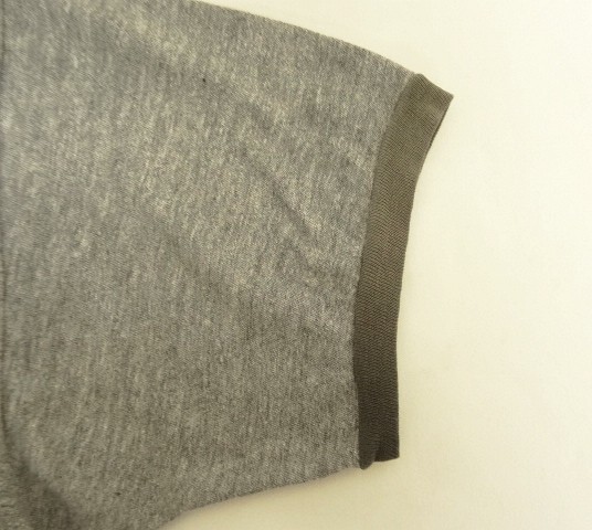 画像: 70'S BOURBON STREET シングルステッチ 半袖 リンガー Tシャツ ヘザーグレー (VINTAGE)